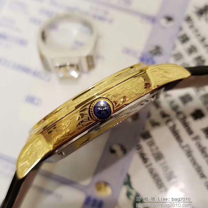 江詩丹頓 Vacheron Constantin 2019江詩丹頓歷史名作 雕花新款 深度防水 男士腕表  wssb3620